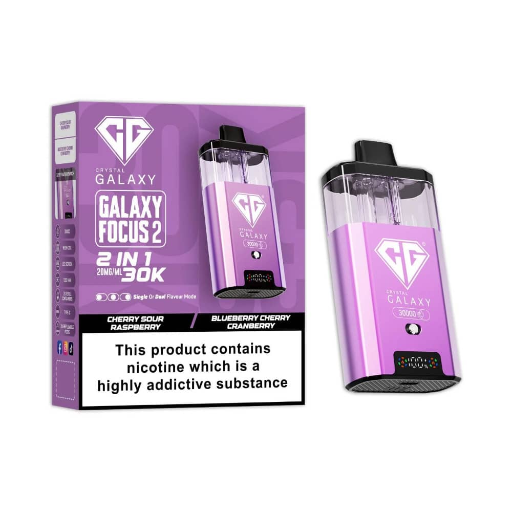 Crystal Galaxy 30k Focus 2 Vape Kit Box of 5