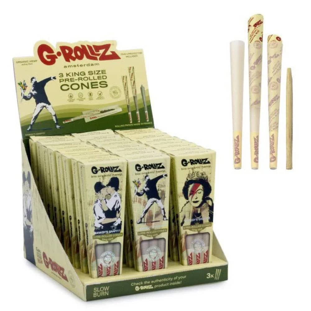 G-Rollz Bio Organic Kingsize Prerolled Cones - (Pack of 20)