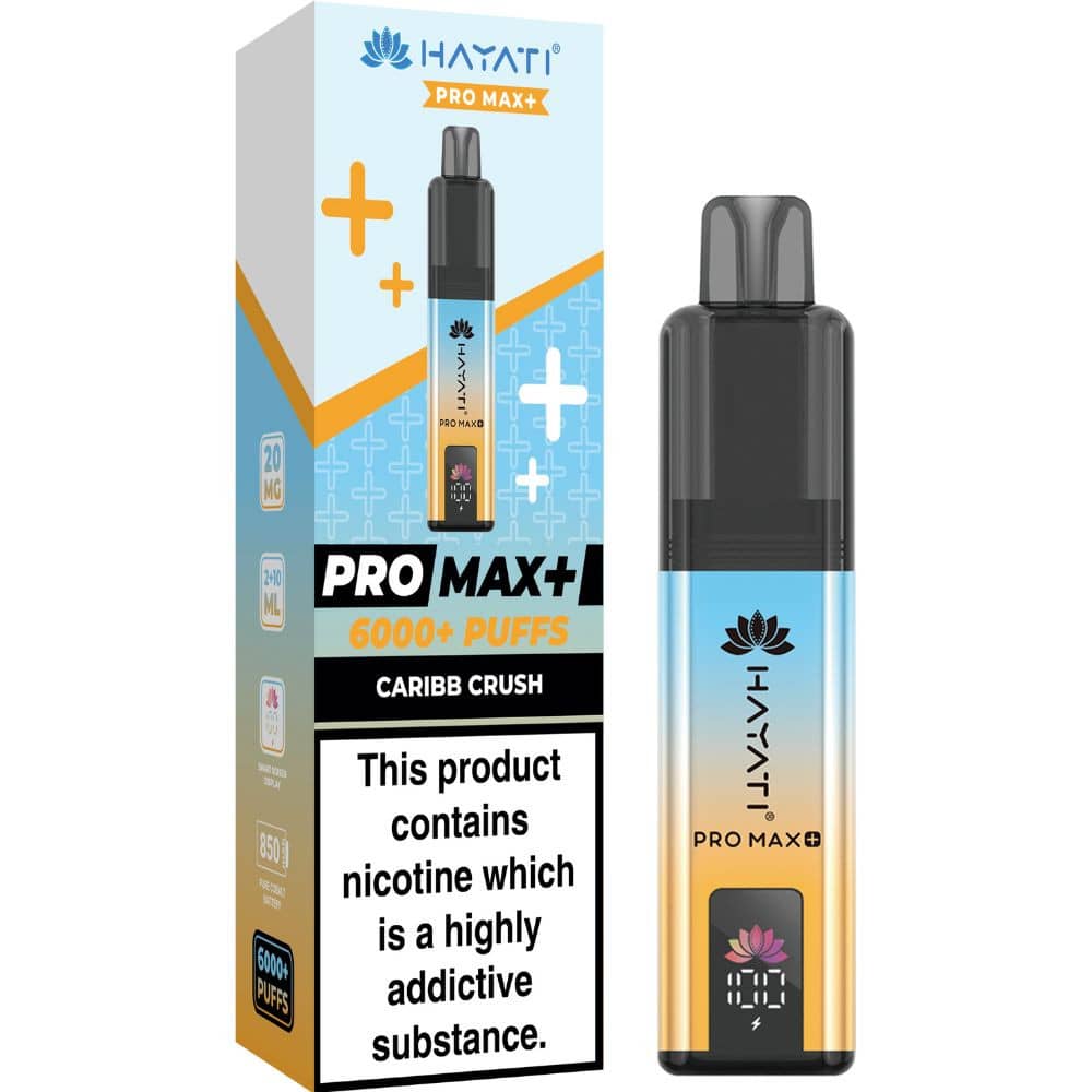 Hayati Pro Max Plus 6000 Vape Kit Box of 5 Caribb Crush