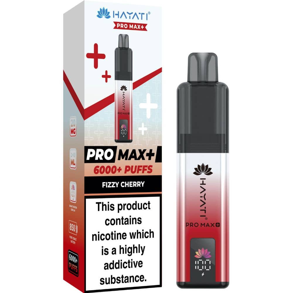 Hayati Pro Max Plus 6000 Vape Kit Box of 5 Fizzy Cherry