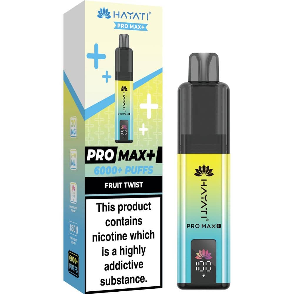 Hayati Pro Max Plus 6000 Vape Kit Box of 5 Fruit Twist