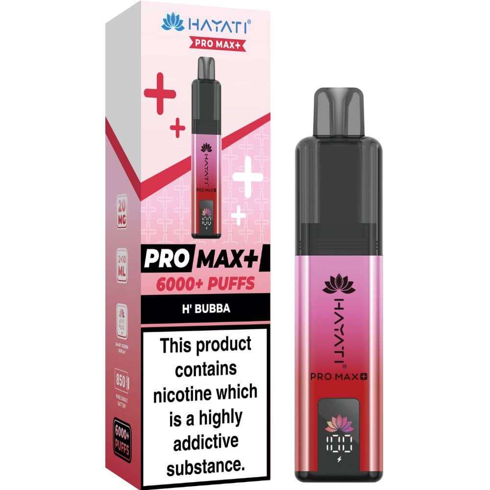 Hayati Pro Max Plus 6000 Vape Kit Box of 5 H' Bubba