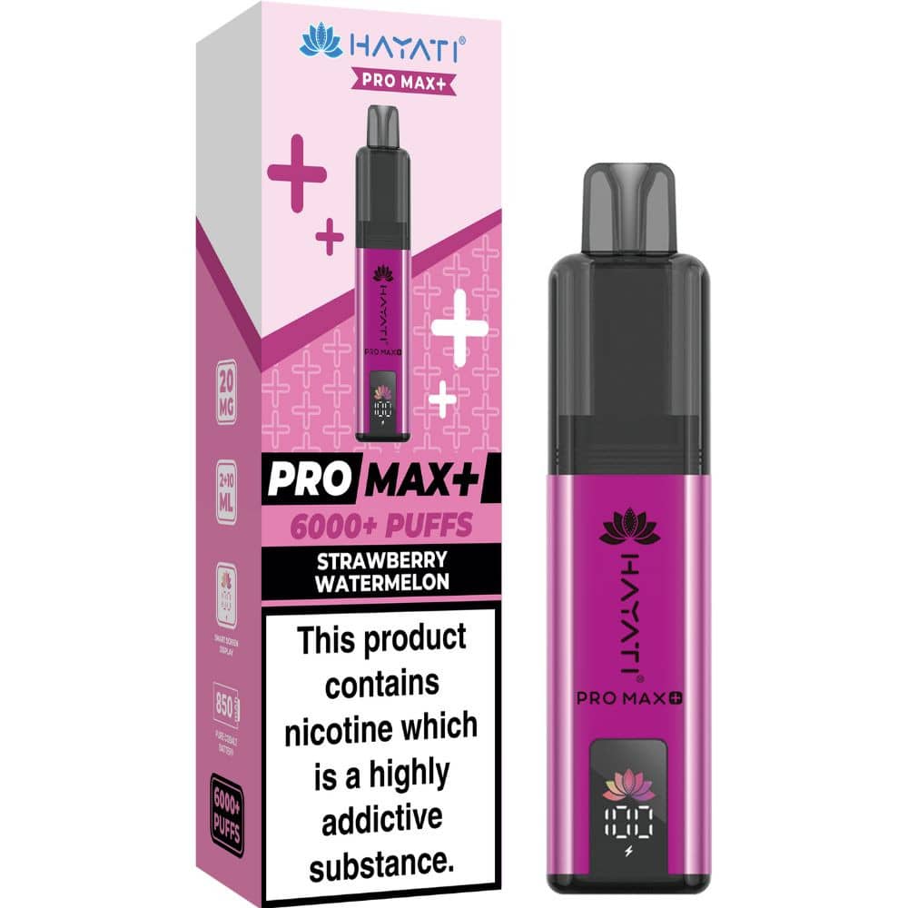 Hayati Pro Max Plus 6000 Vape Kit Box of 5 Strawberry Watermelon