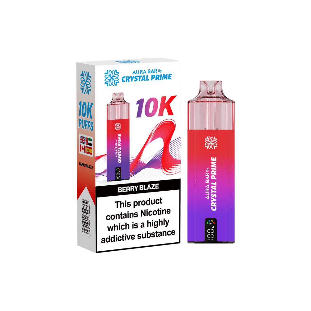 Crystal Prime Aura Bar 10k Vape Kit Box of 5