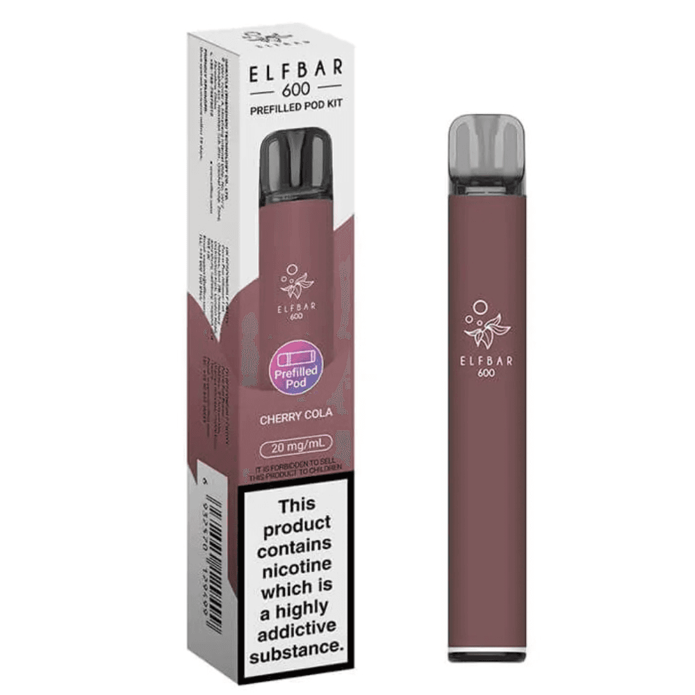 Ske Crystal Original 600 Vape Kit Box of 10 Cherry Cola