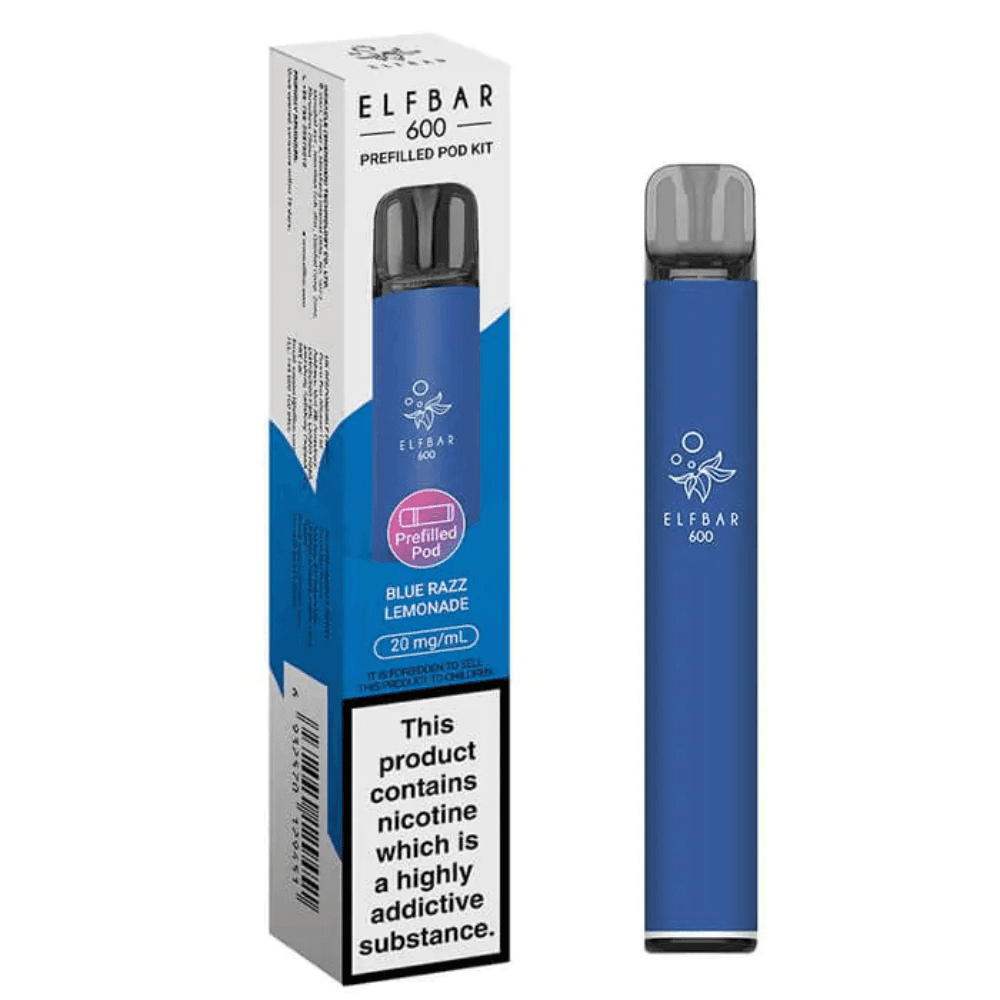 Ske Crystal Original 600 Vape Kit Box of 10 Blue Razz Lemonade
