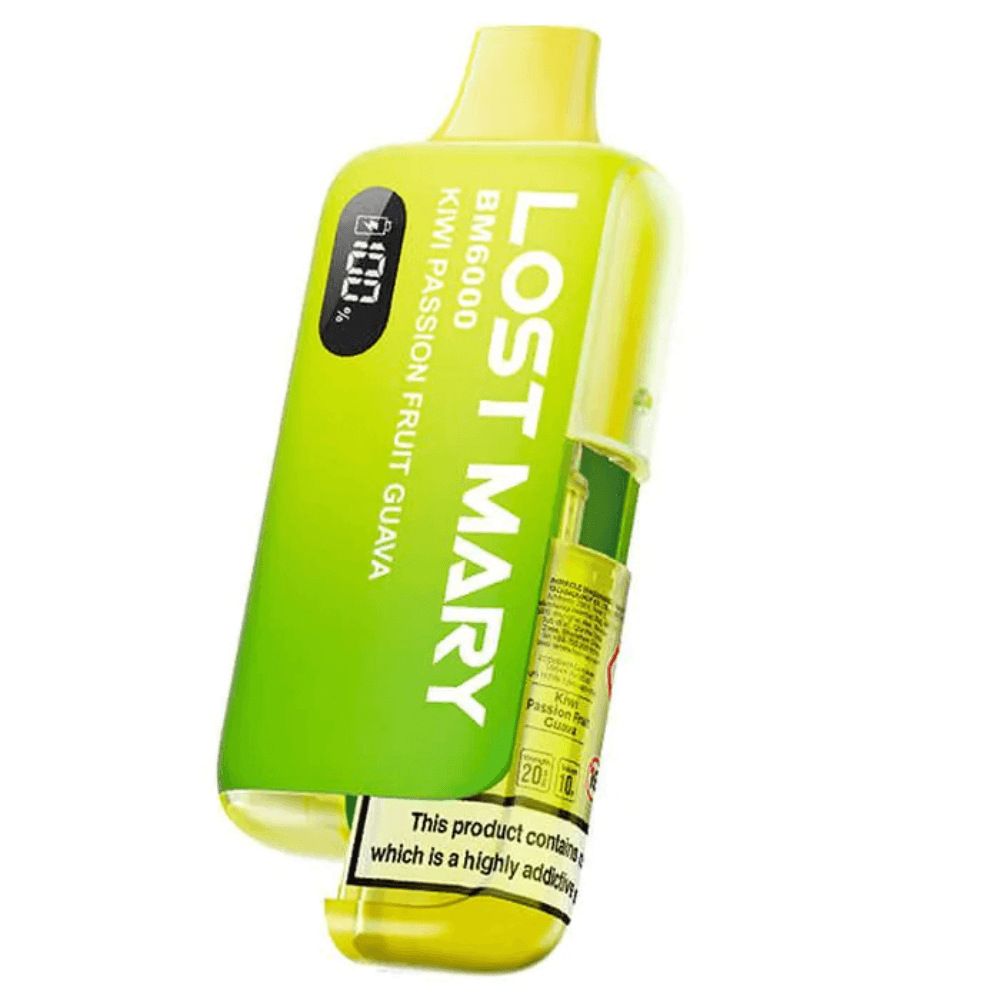 Lost Mary Bm6000 Vape Kit Box of 5 Kiwi Passion Fruit Guava