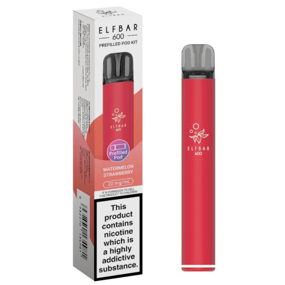 Ske Crystal Original 600 Vape Kit Box of 10 Watermelon Strawberry