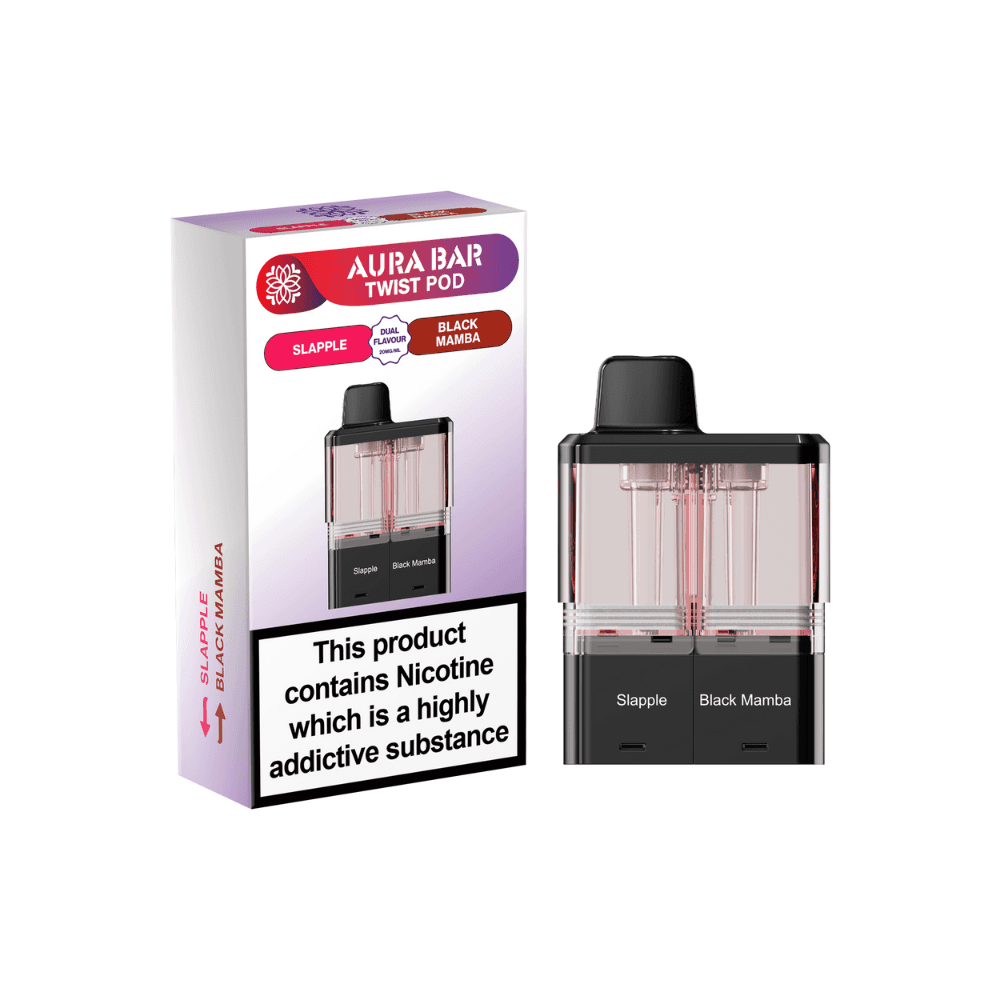 Crystal Prime Aura Bar Twist 40k Pods Pack of 5 Slapple / Black Mamba