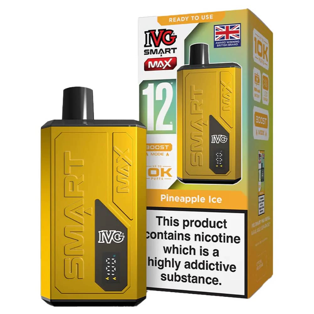 IVG Smart Max 10k Vape Kit Box of 5 Pineapple Ice
