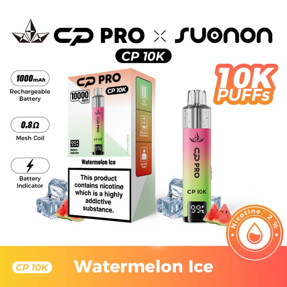 Crystal Pro CP 10k Vape Kit Box of 5 Watermelon Ice