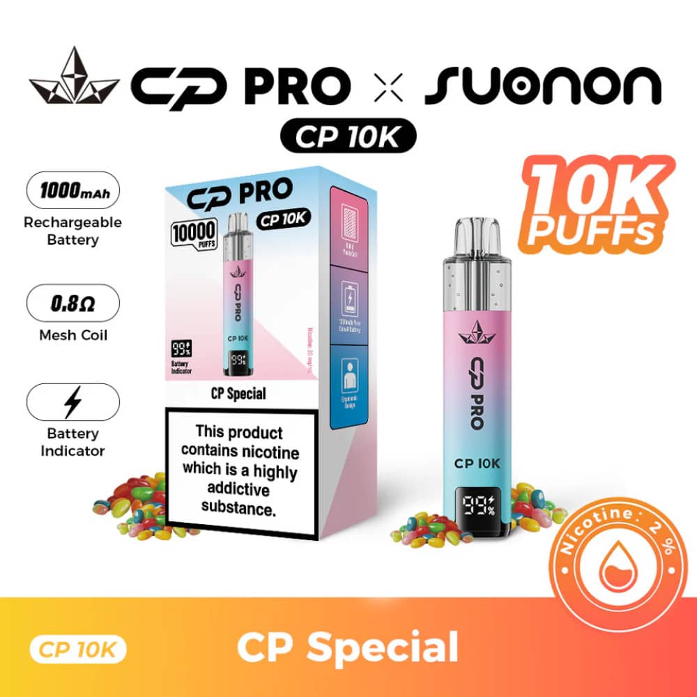 Crystal Pro CP 10k Vape Kit Box of 5 CP Special