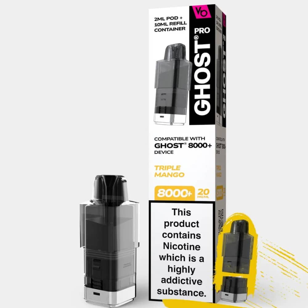 Ghost Pro 8000 Pods Pack of 5 Triple Mango