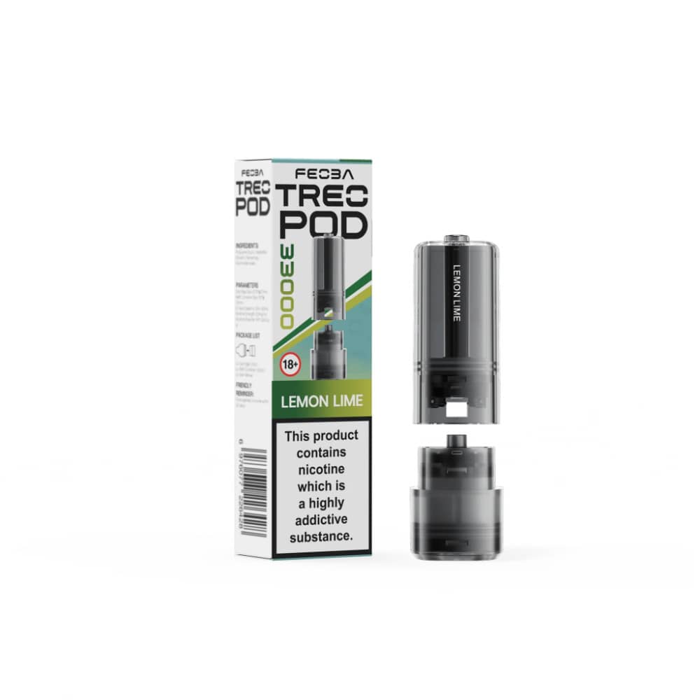 Feoba Treo 33k Pods Pack of 5 Lemon Lime