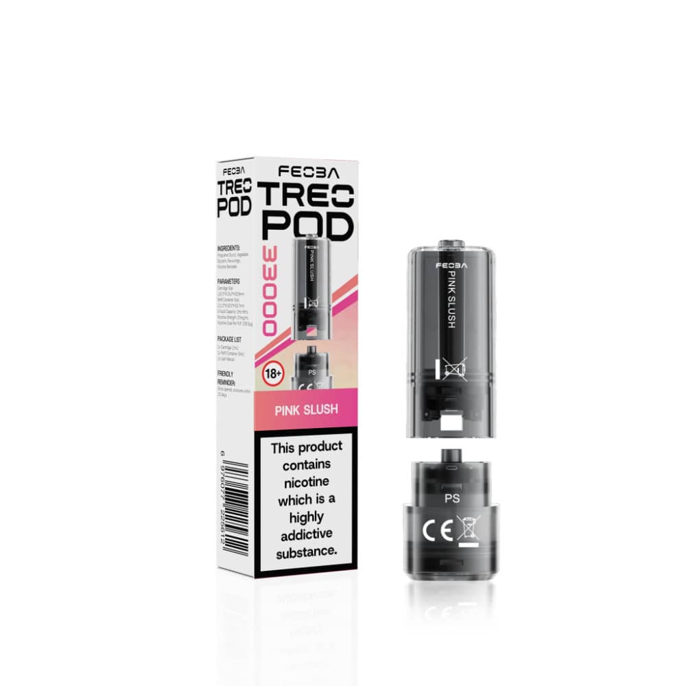 Feoba Treo 33k Pods Pack of 5 Pink Slush
