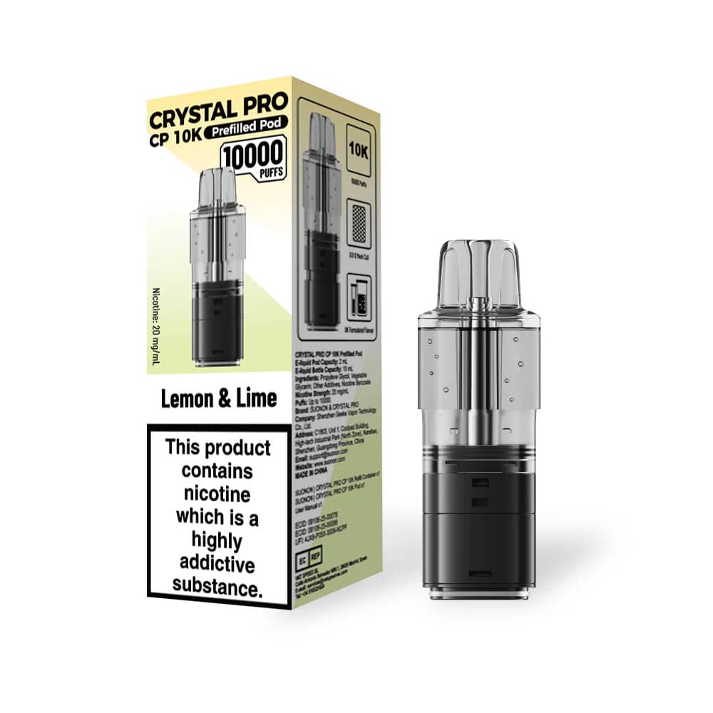 Crystal Pro CP 10k Pods Pack of 5 Lemon Lime