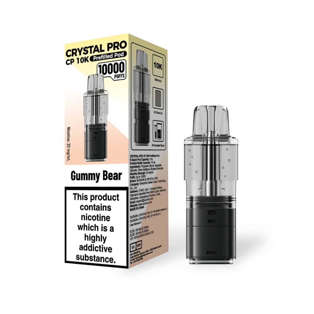 Crystal Pro CP 10k Pods Pack of 5 Gummy Bear