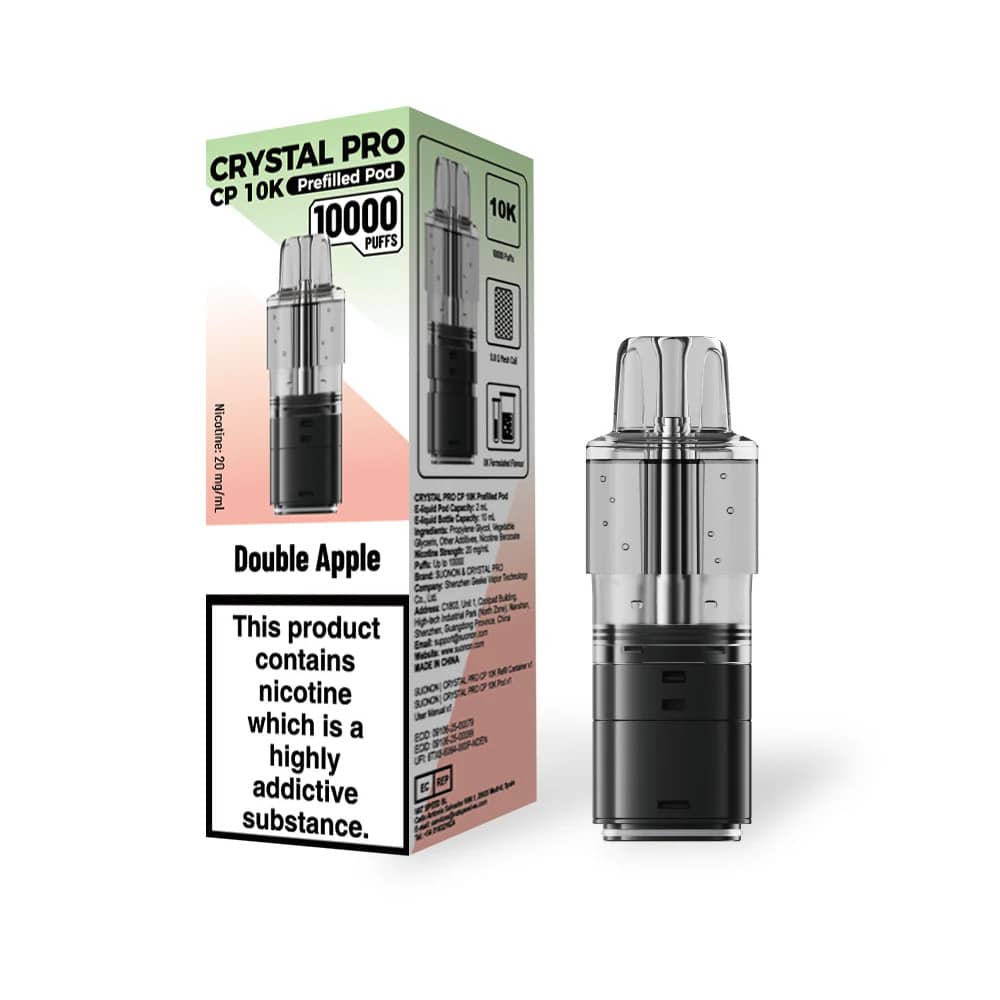 Crystal Pro CP 10k Pods Pack of 5 Double Apple