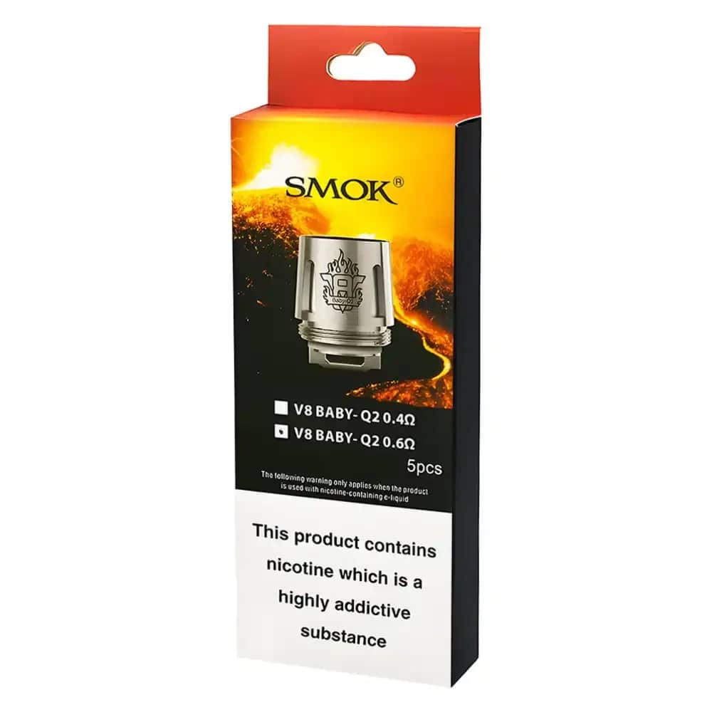 Smok V8 Baby Coils 5 Packs V2 Baby Q2 0.6ohm