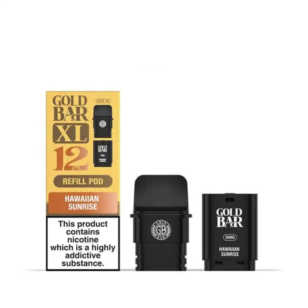 Gold Bar XL 10k Pods Pack of 5 Hawaiian Sunrise