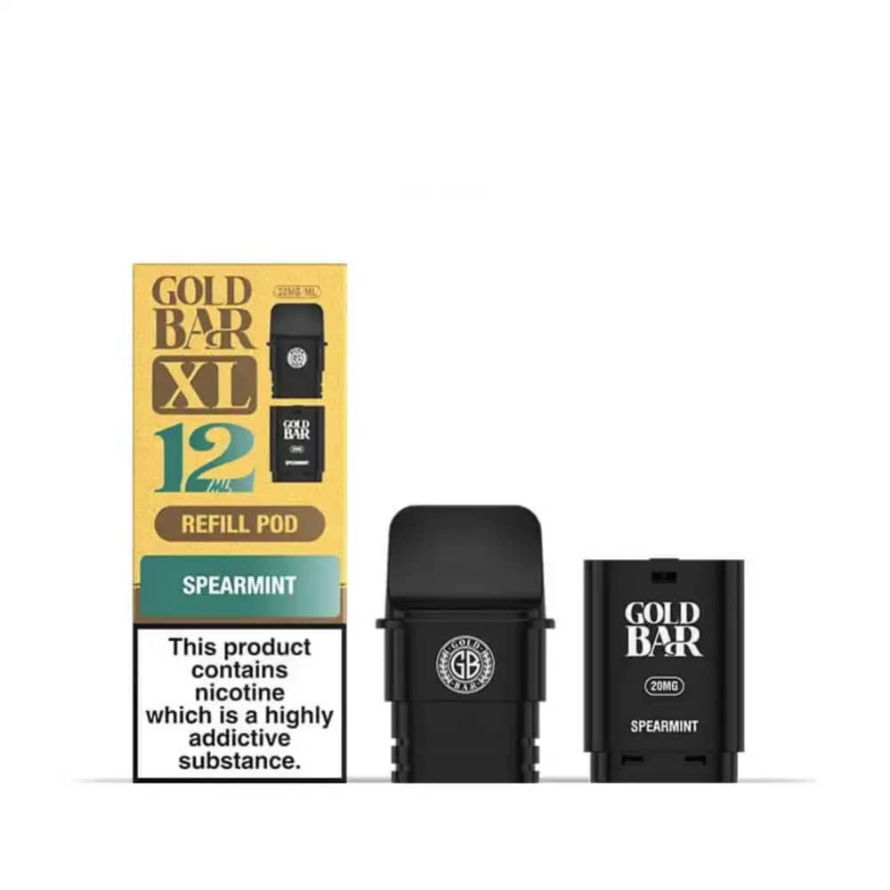 Gold Bar XL 10k Pods Pack of 5 Spearmint