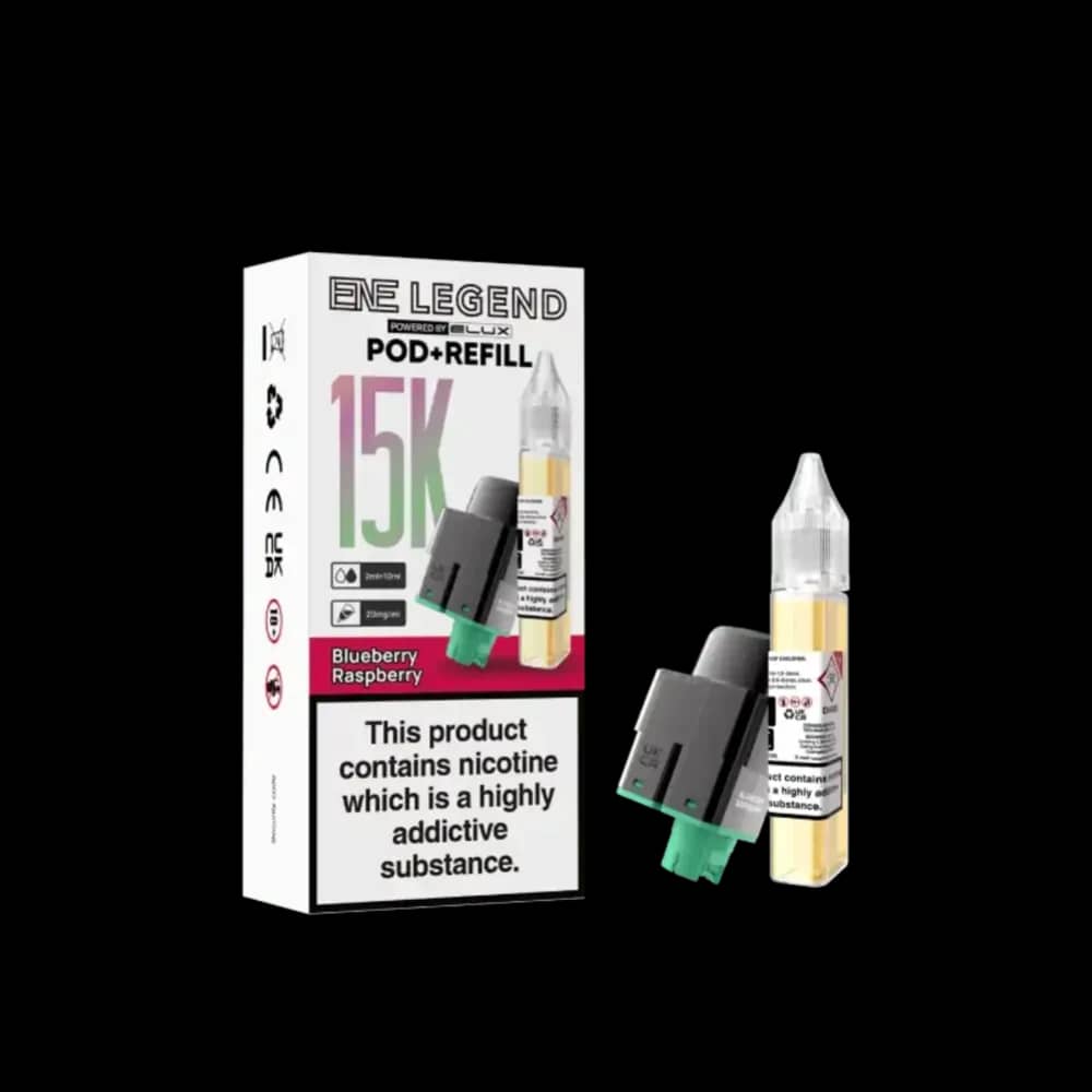 Elux Ene Legend 15k Pods Pack of 5 Blueberry Raspberry
