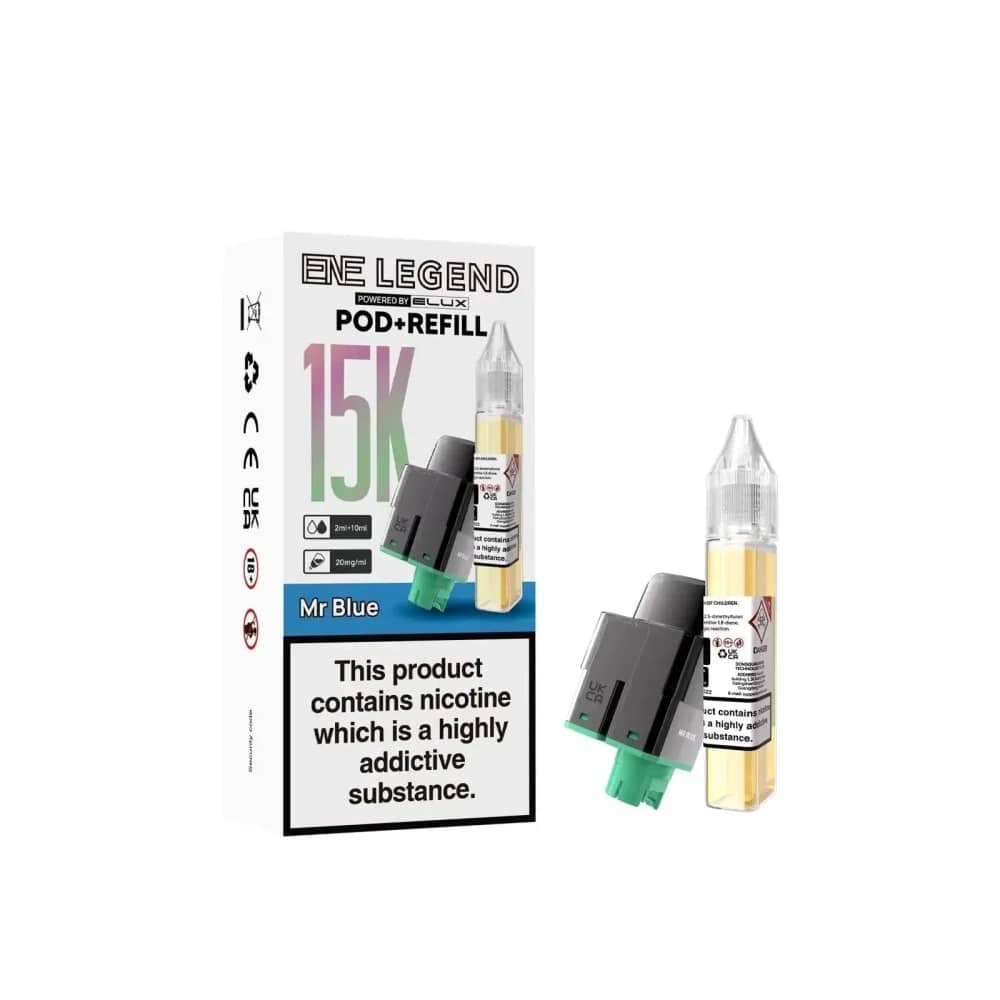 Elux Ene Legend 15k Pods Pack of 5 Mr Blue