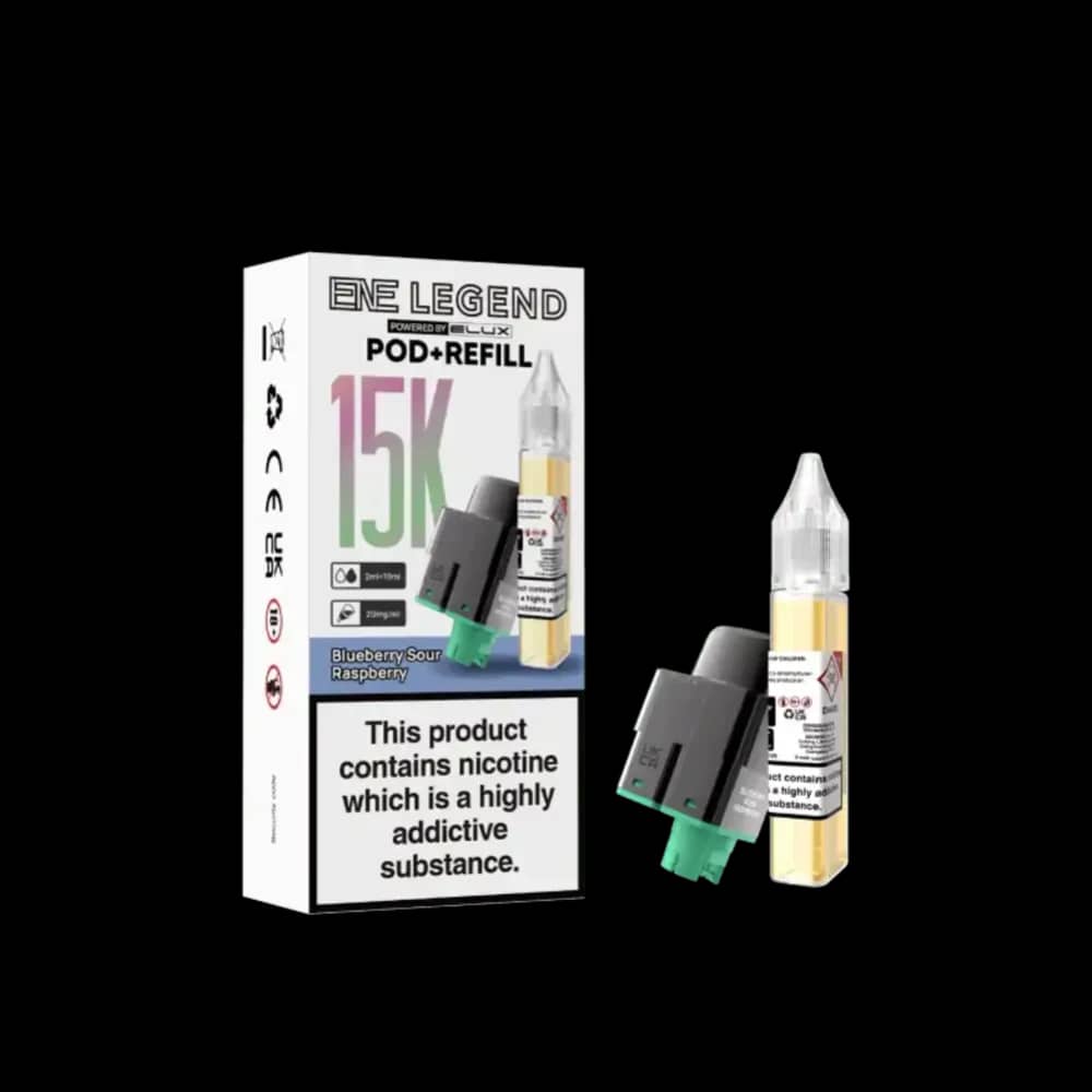Elux Ene Legend 15k Pods Pack of 5 Blueberry Sour Raspberry