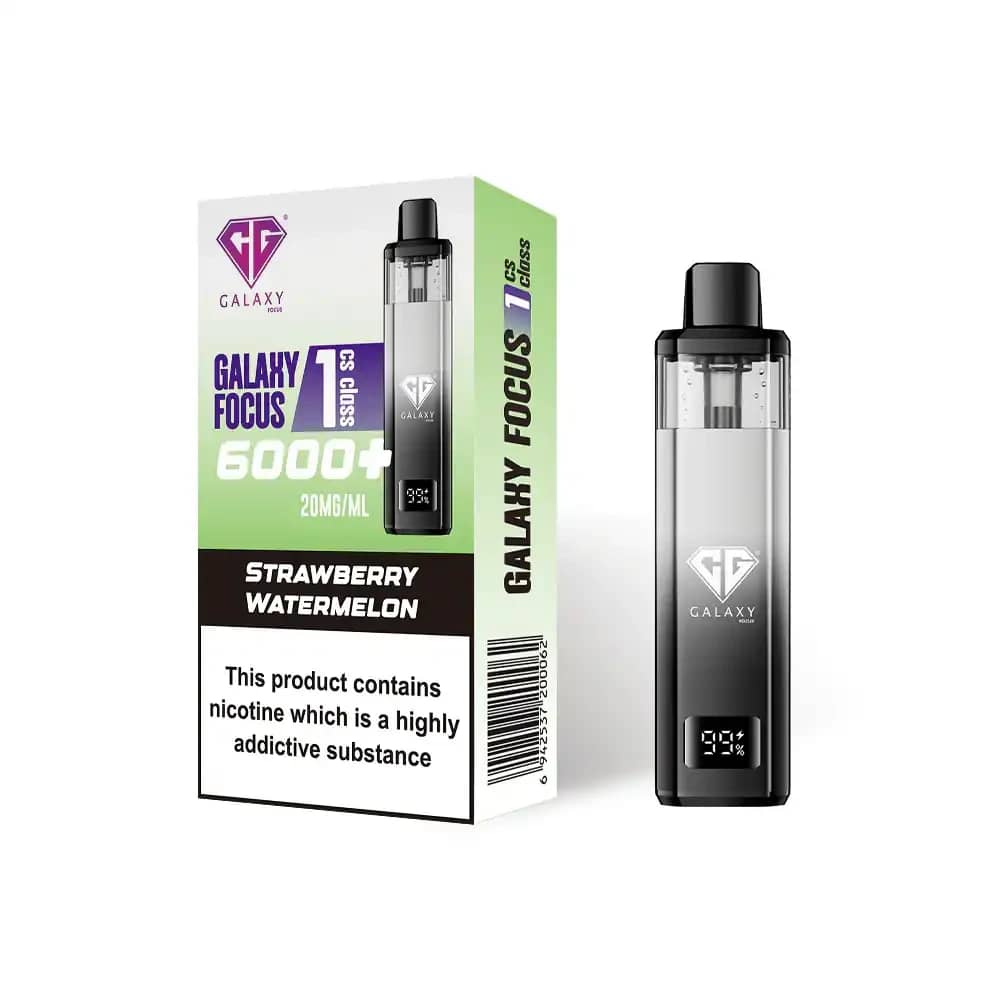 Crystal Galaxy Focus 6k Vape Kit Box of 5 Strawberry Watermelon