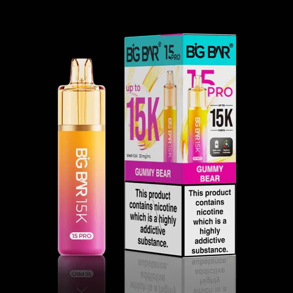 Big Bar Pro 15k Vape Kit Box of 5 Gummy Bear