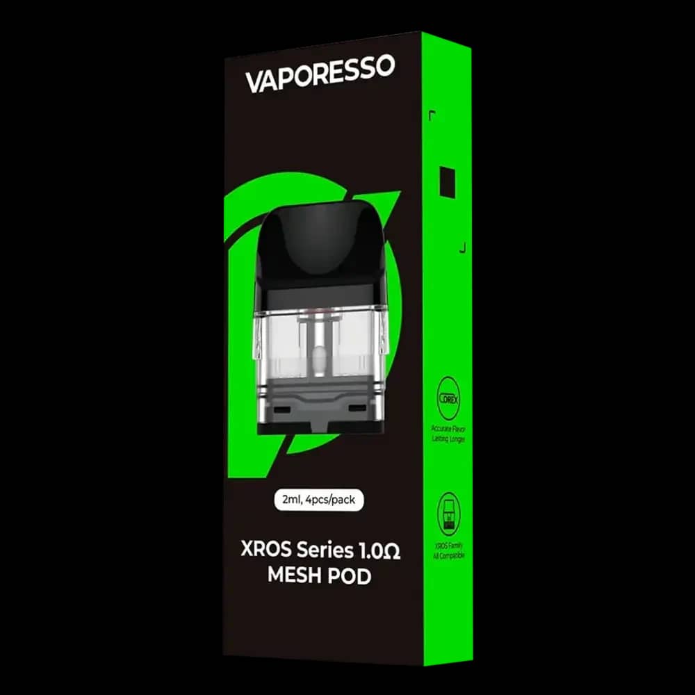 Vaporesso Xros Replacement Pods 4 Packs 1.0ohm Mesh Pod