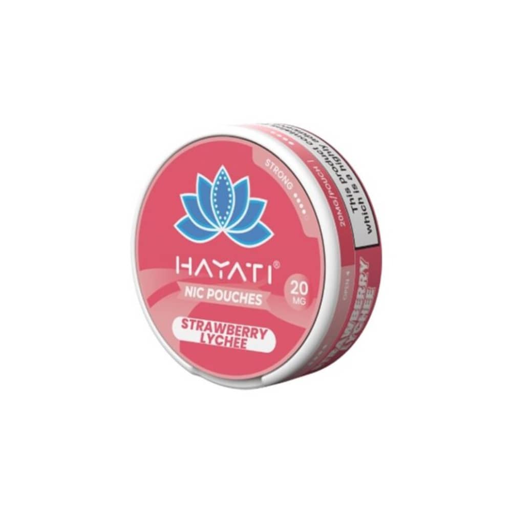 Hayati Nicotine Pouches 10 Packs Strawberry Lychee 12mg