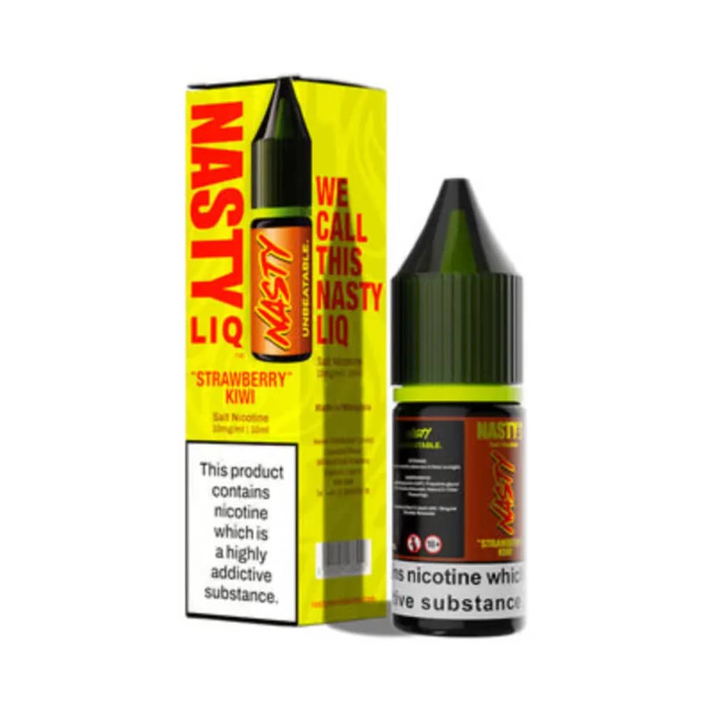 Nasty Liq Nic Salts e liquids 10ml Box of 10 Strawberry Kiwi 20mg