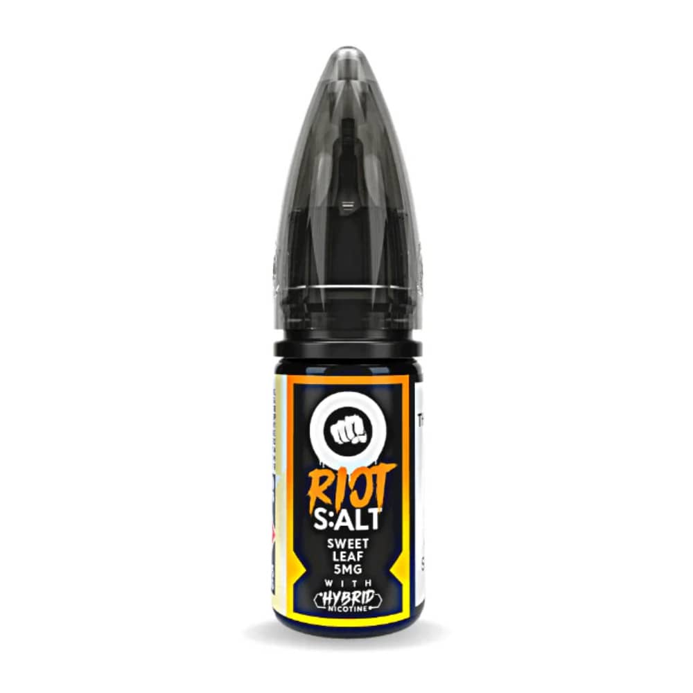 Riot Squad Nic Salt e liquids 10ml Box of 10 Sweet Leaf 10mg
