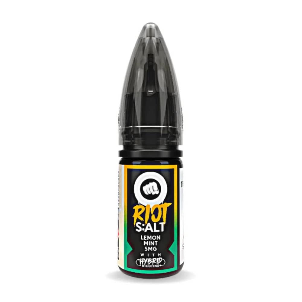 Riot Squad Nic Salt e liquids 10ml Box of 10 Lemon Mint 20mg