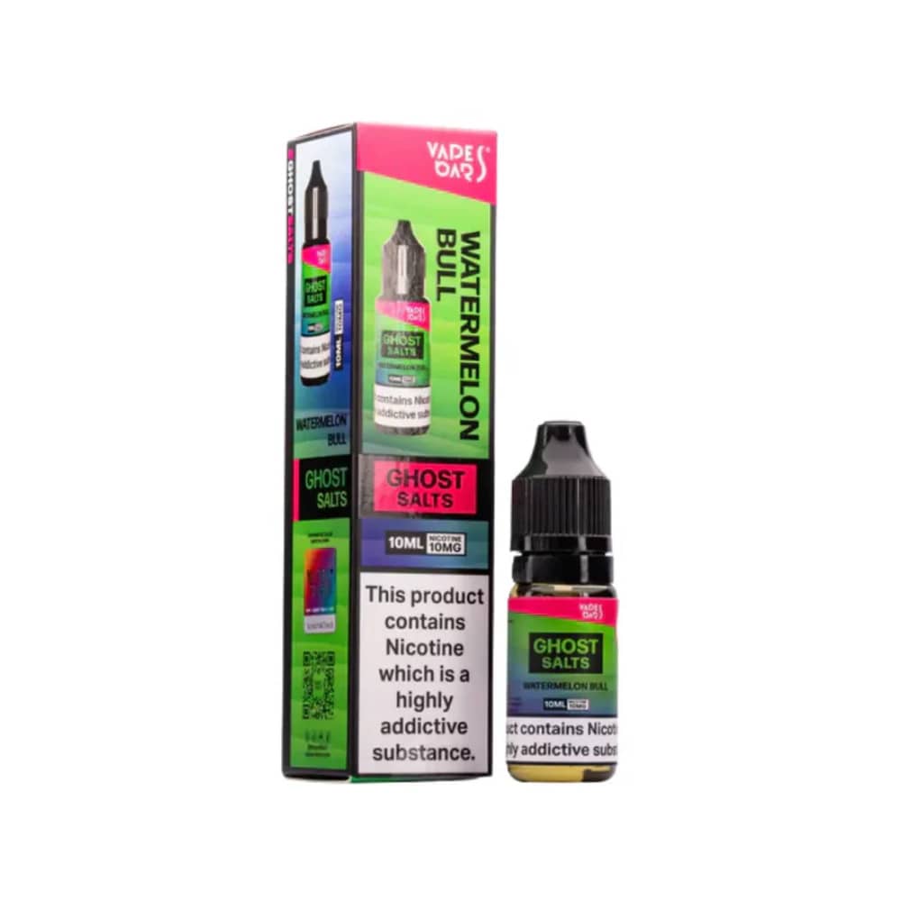 Ghost 3500 Nic Salts e liquids 10ml Box of 10 Watermelon Bull 10mg