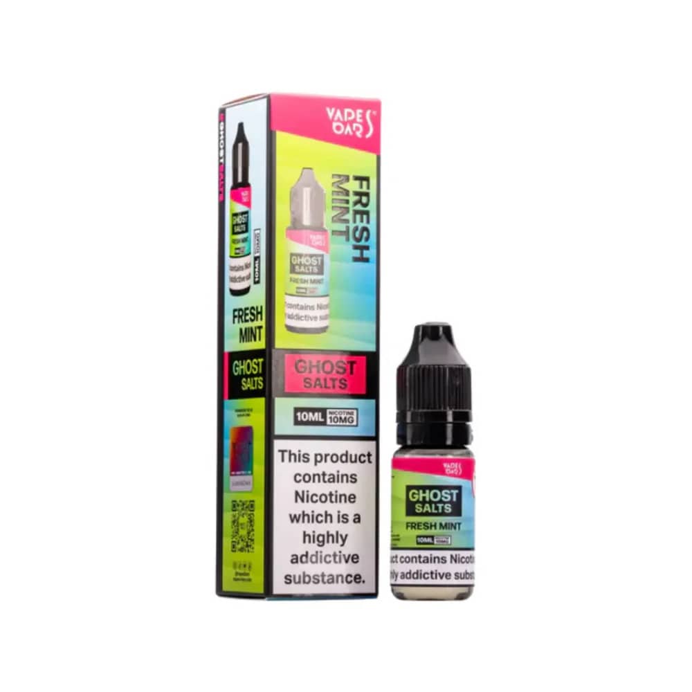 Ghost 3500 Nic Salts e liquids 10ml Box of 10 Fresh Mint 20mg