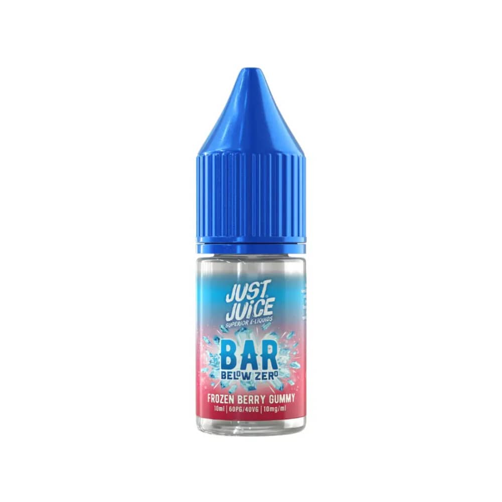 Just Juice Below Zero Nic Salts e liquids 10ml Box of 5 Frozen Berry Gummy 20mg