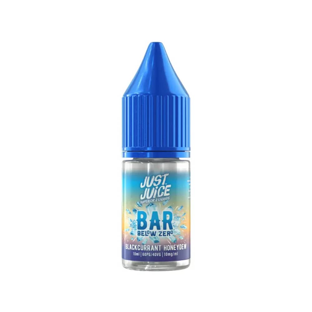 Just Juice Below Zero Nic Salts e liquids 10ml Box of 5 Blackcurrant Honeydew 20mg