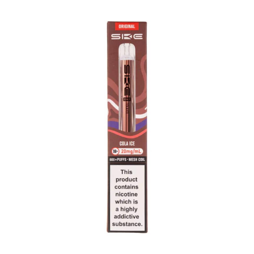 Ske Crystal Original 600 Vape Kit Box of 10 Cola Ice
