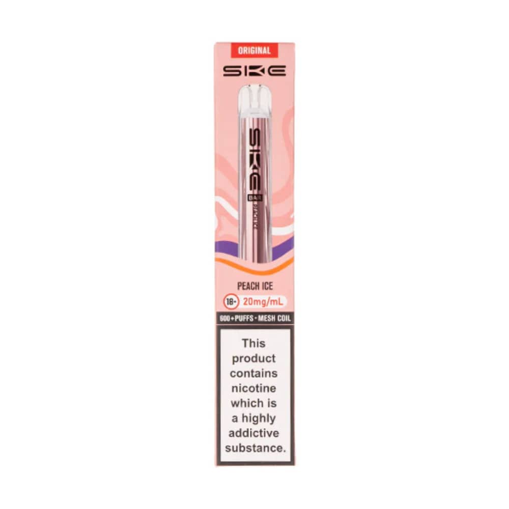 Ske Crystal Original 600 Vape Kit Box of 10 Peach Ice