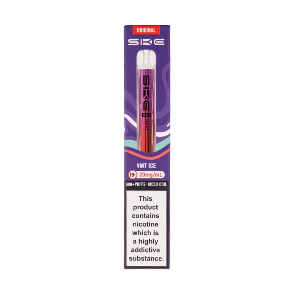 Ske Crystal Original 600 Vape Kit Box of 10 VMT Ice