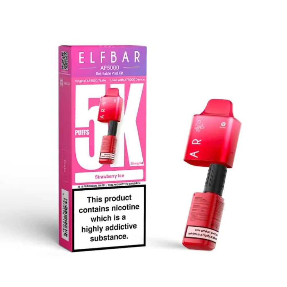 Elf bar AF5000 Pods Pack of 5 Strawberry Ice