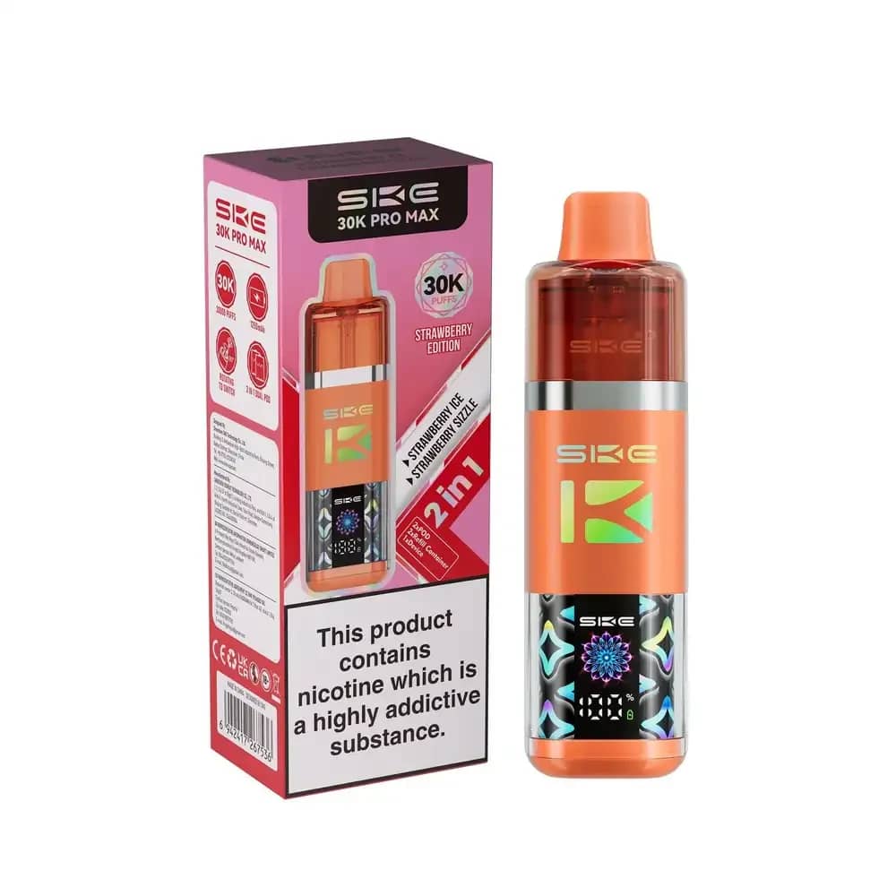 Ske 30k Pro Max Vape Kit Box of 5 Strawberry Edition