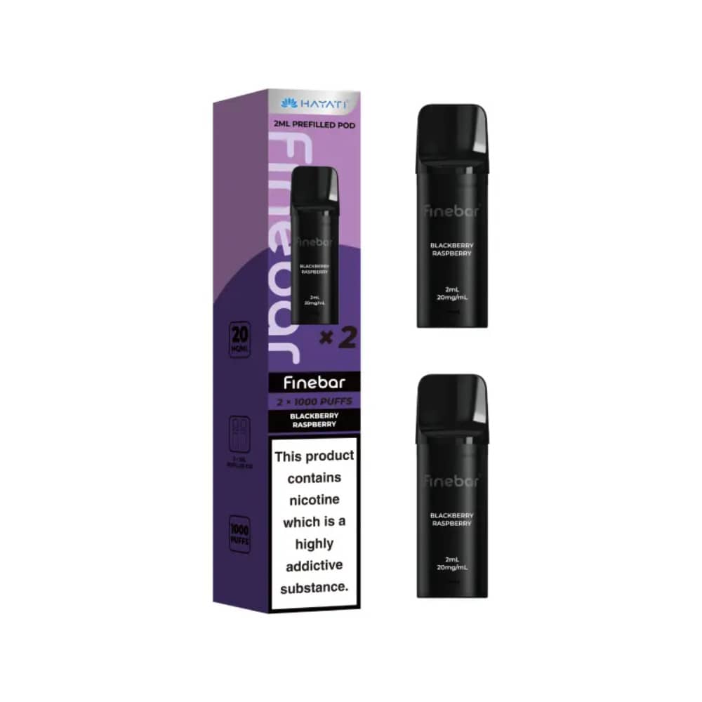 Hayati Finebar Prefilled Pod Pack of 10 Blackberry Raspberry