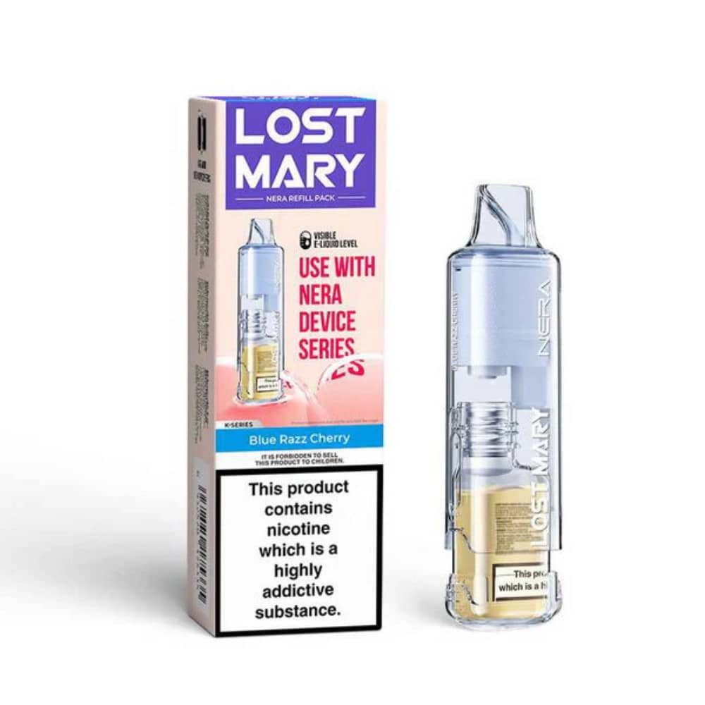Lost Mary NERA 30K Pureview Pods Pack of 5 Blue Razz Cherry