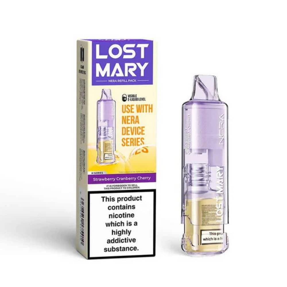 Lost Mary NERA 30K Pureview Pods Pack of 5 Strawberry Cranberry Cherry