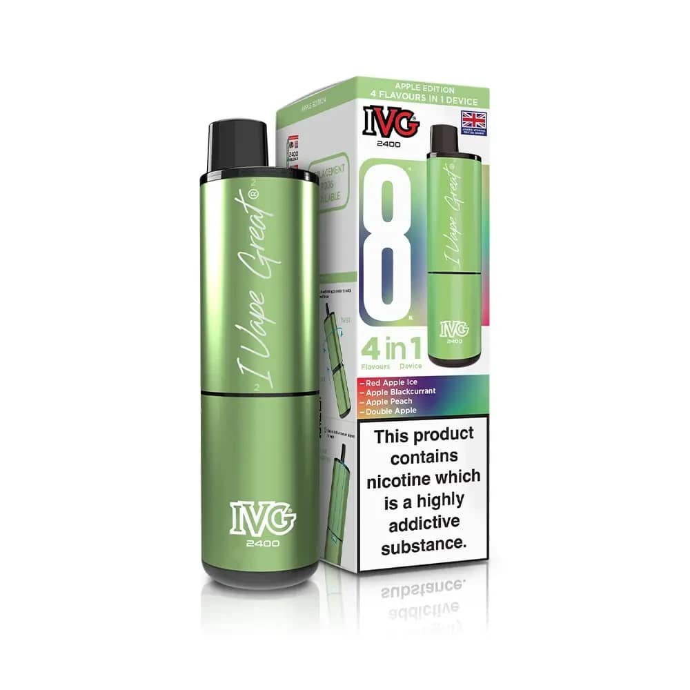 IVG 2400 Prefilled Pod Vape Kit Box of 5 Random Flavour