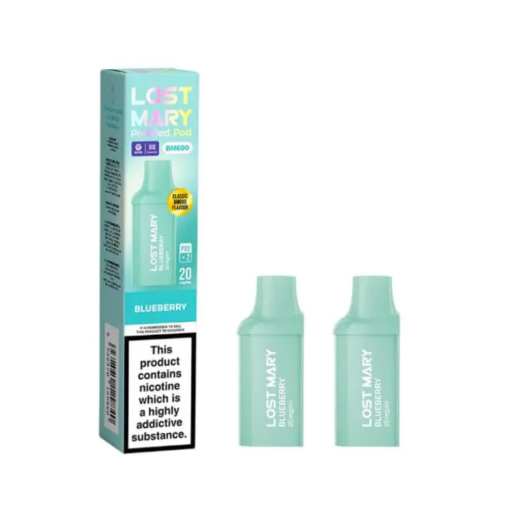 Lost Mary Bm600 Prefilled Pods Box of 10 Blueberry